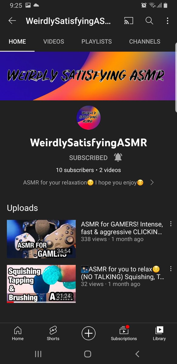 MrsShababMirza's tweet photo. @weirdlyasmr 

Would you please subscribe back for helping each other to grow strongly.

https://t.co/tAiBDOnEVW https://t.co/WyJAJRPSAz