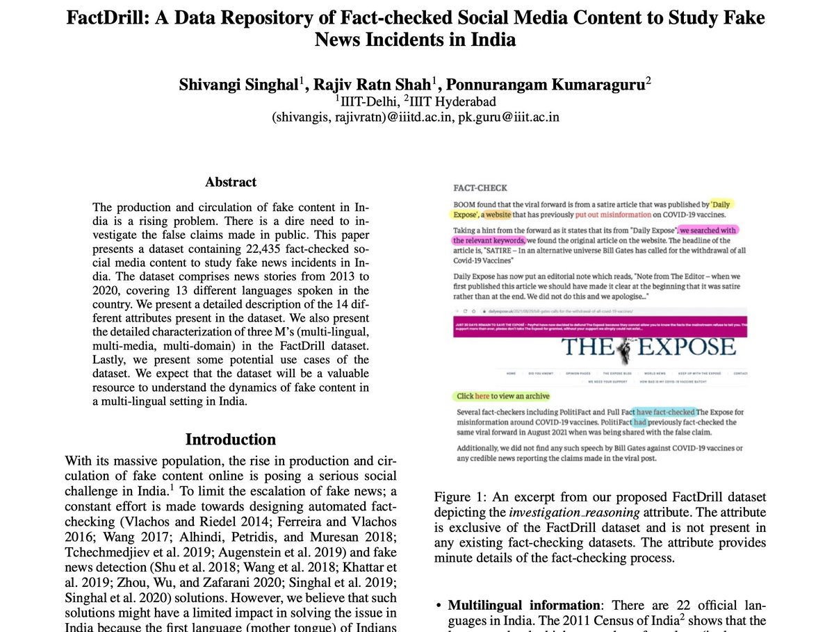 Ponnurangam Kumaraguru “PK” tweet media