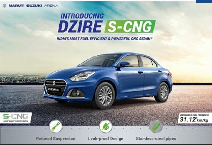 micks254u2's tweet photo. No need to worry with the rising "Petrol" prices. Your most beloved sedan "Dzire" is now available in CNG, equipped with advance S-CNG technology. It gives an incredible mileage of 31.12 km/kg.
#Dzire #TheMostFuelEfficientCar #SCNGTechnology #MarutiSuzukiArena https://t.co/3rPbVtLgWc