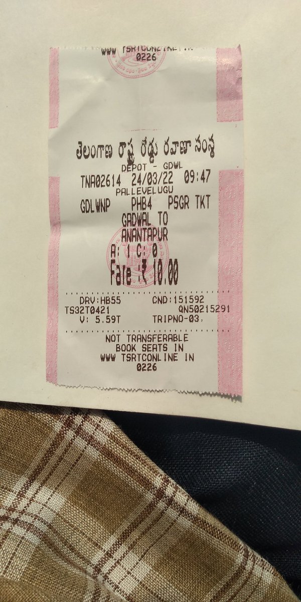 dmgdwltsrtc1's tweet photo. Sir, travelling in Phb palle velugu bus 0421 from Gadwal to Anantapur on Bus Day
#TSRTCBusDay
@TSRTCHQ @tsrtcmdoffice @RMMBNR_TSRTC @DVMMBNR_TSRTC https://t.co/pe97FSIZ8y