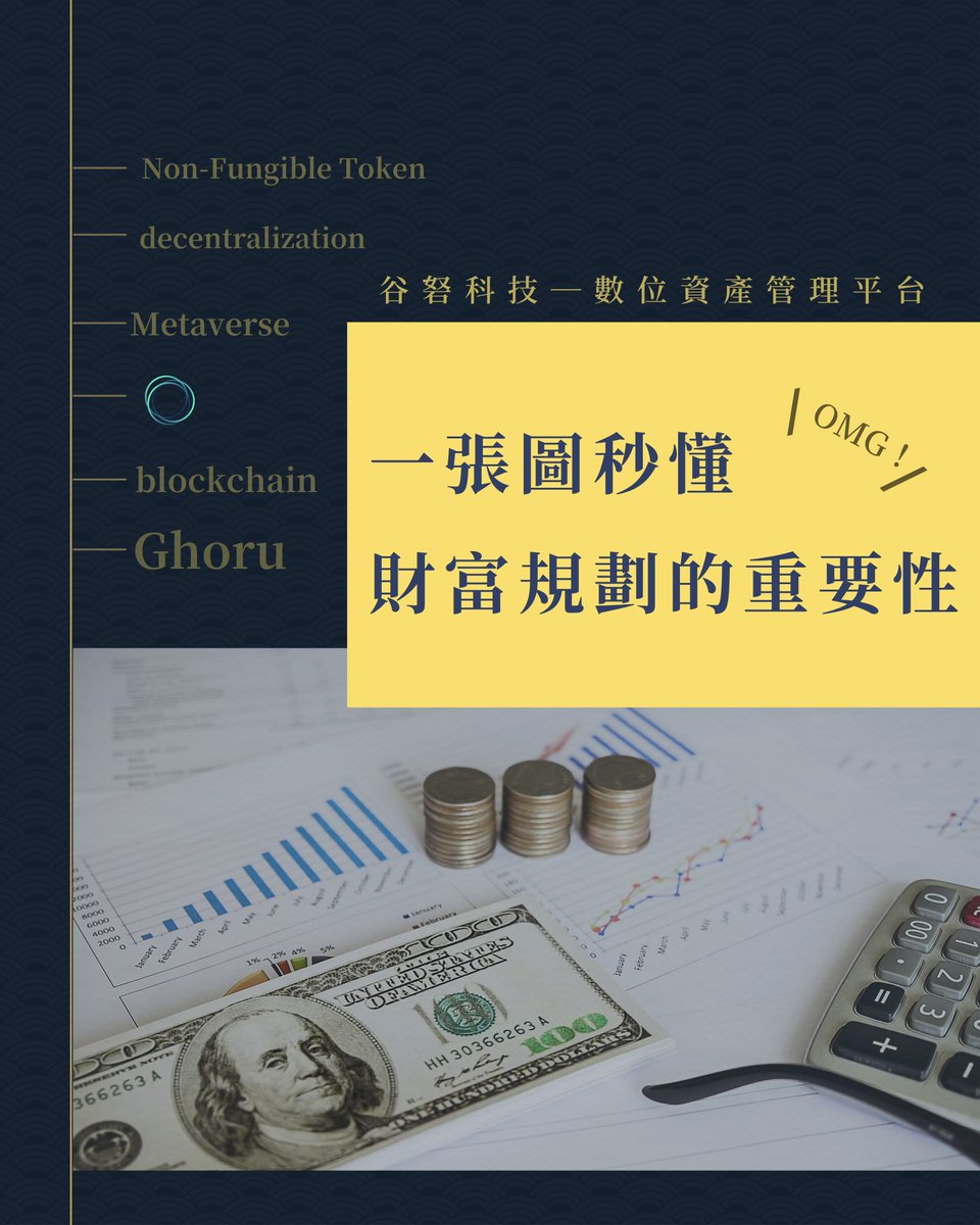 GhoruSocial's tweet photo. #一張圖秒懂理財規劃的重要‼️
我們可能有半輩子都在為財富奔波勞碌,但有沒有辦法能夠讓現有的資產更有效率的運作?
答案是肯定的!
谷砮的初衷就是希望能夠在元宇宙的時代中將投資人的資產加以管理並在安全性高的情況下創造正報酬率,一起為退休生活做好準備👍🏻
#ghoru #谷砮 #數位資產管理平台 https://t.co/cxV8YQ4qua