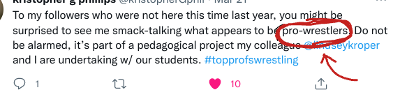 ThePaperboy19's tweet photo. @kristopherGphil @lindseykroper Breakin News pal, ya called us "pro-wrestlers" in your own tweet.
Re-read it and weep. https://t.co/dTA5nr5ZtR