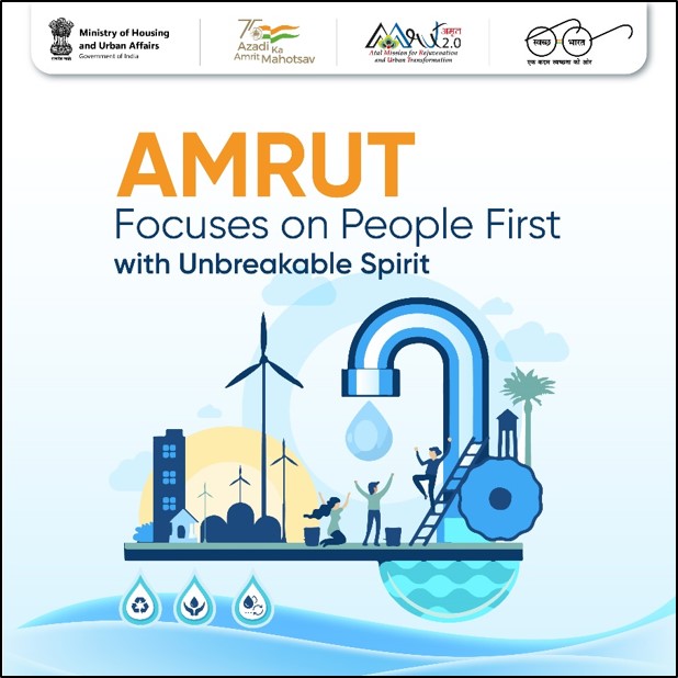 Transforming the urban landscape of the country, under @amrut_MoHUA over 96 lakh household sewer connections have been laid along with development and rejuvenation of over 3900 acres of land for optimum utilization.

#AMRUT #Urbandevelopment https://t.co/1xSBQh3kNS