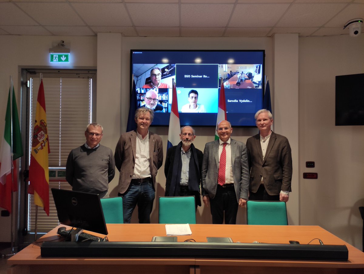 ego_virgo's tweet photo. The new EGO statutes were officially signed and approved yesterday and NWO-I, the Netherlands Foundation of Scientific Research Institutes - has officially become an associate member of the EGO consortium, along with founding members @CNRS and @INFN_ ! https://t.co/xrruiPaghO