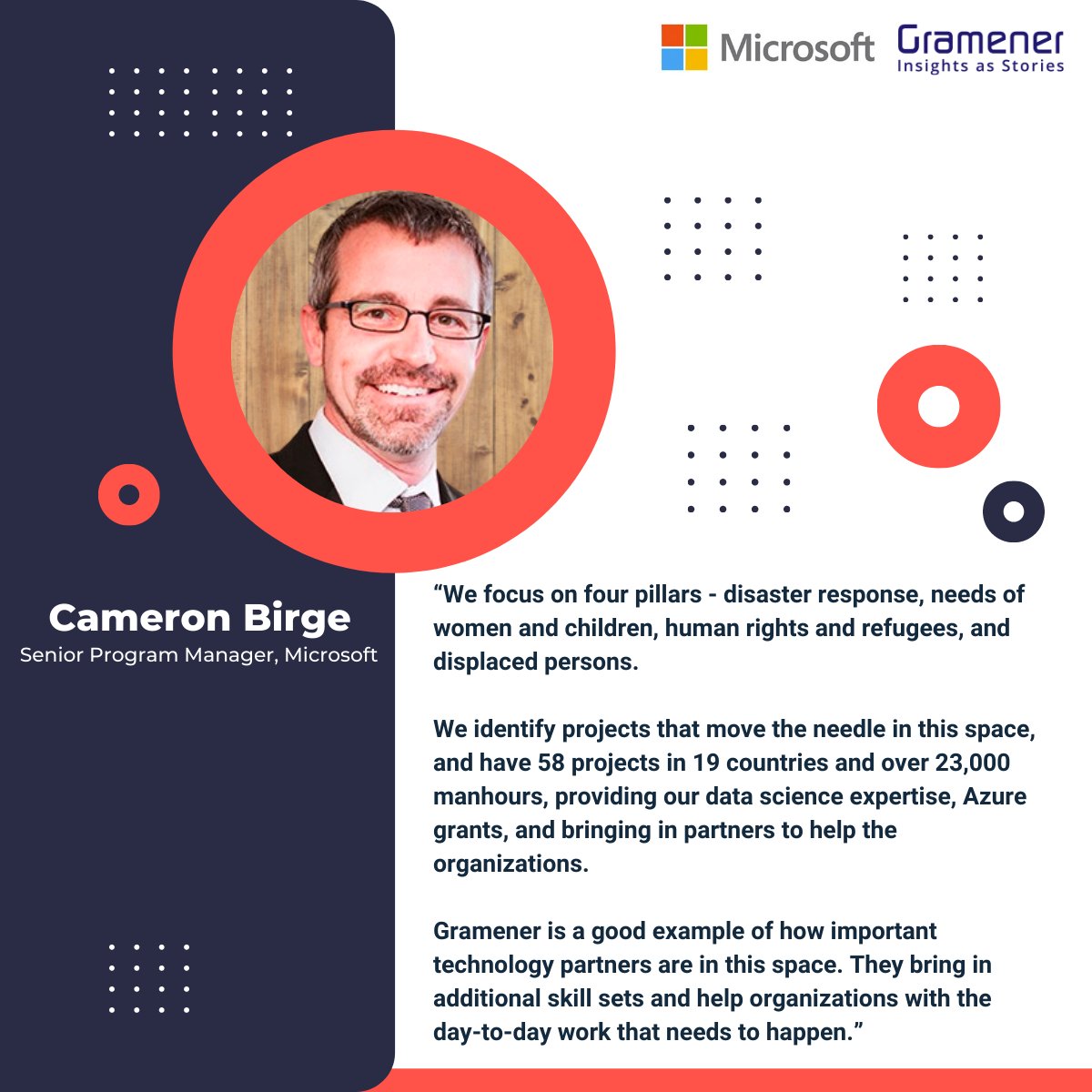 In May 2021, Sunny Lives, the disaster management AI model jointly developed by <a href="/Microsoft/">Microsoft</a>, <a href="/SeedsIndia/">SEEDS India</a> &amp; Gramener, helped successfully relocate around 1,100 families before cyclone Yaas hit Puri, India. 

Download the case study now: hubs.li/Q016FGd60

#Sustainability