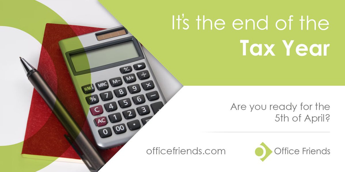 OfficeFriends's tweet photo. Are you prepared for the end of the 2021/22 #TaxYear? Get everything you need to plan for Monday 5 April 2022.

Shop now -> https://t.co/Elz2ofco6k https://t.co/tOYLaGHBKD
