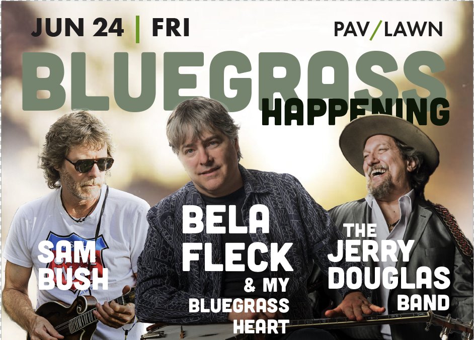 Béla Fleck (@belafleckbanjo) on Twitter photo Bluegrass Happening at <a href="/RaviniaFestival/">Ravinia Festival ®</a> on June 24th. The band with me: <a href="/MCFlamekeeper/">Michael Cleveland</a>, <a href="/sierrahull/">S I E R R A • H U L L ✨</a>, <a href="/JustinMoses2/">Justin Moses</a>, Mark Schatz and <a href="/BryanD28Sutton/">Bryan Sutton</a>. <a href="/sam_bush/">Sam Bush</a> and <a href="/JerryDouglas/">Jerry Douglas</a> are playing too! Tickets on sale 5/4. Bluegrass Happening at <a href="/RaviniaFestival/">Ravinia Festival ®</a> on June 24th. The band with me: <a href="/MCFlamekeeper/">Michael Cleveland</a>, <a href="/sierrahull/">S I E R R A • H U L L ✨</a>, <a href="/JustinMoses2/">Justin Moses</a>, Mark Schatz and <a href="/BryanD28Sutton/">Bryan Sutton</a>. <a href="/sam_bush/">Sam Bush</a> and <a href="/JerryDouglas/">Jerry Douglas</a> are playing too! Tickets on sale 5/4.