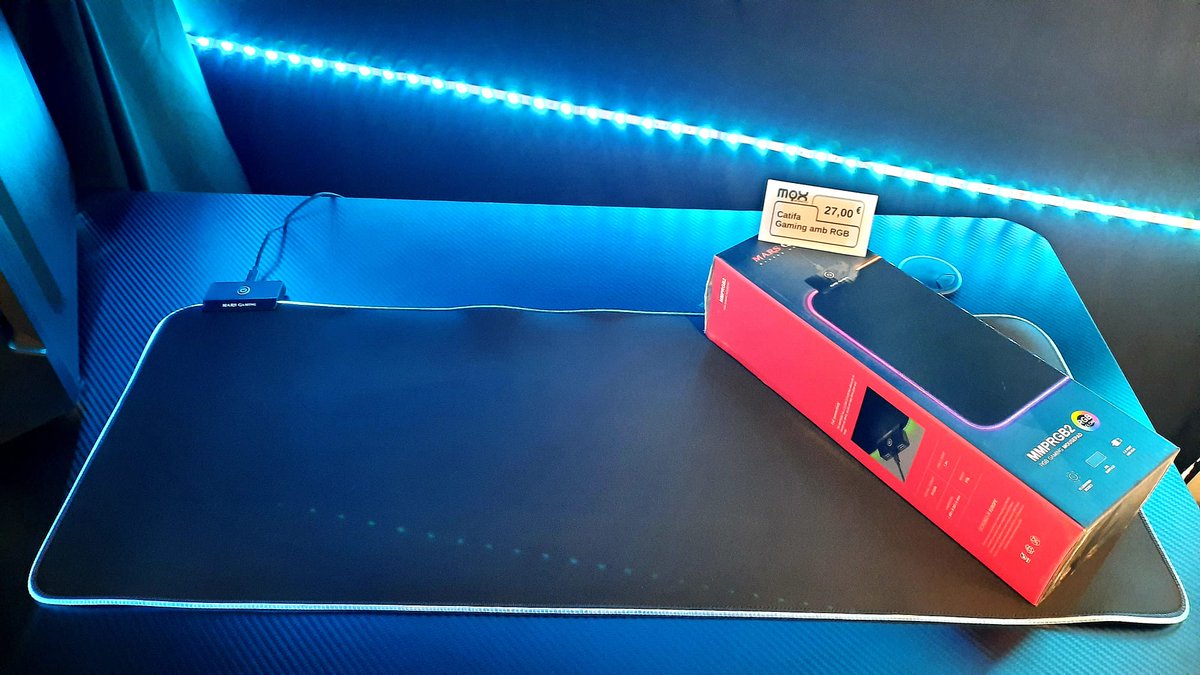 🔵 Más Gaming!!!!!!
Alfombrilla Gaming con RGB
12 efectos! <a href="/MarsGaming_/">Mars Gaming</a> 

______________________________
#gaming #gamergirl
#gamingroom
#gamingcommunity #gamer #rgb #marsgaming #alfombrilla #pcgaming