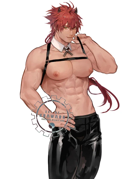 2022<--->2009
Redrew the first pic of my OC Aka! 🍖 