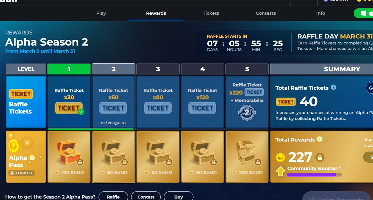pz08922's tweet photo. @TheSandboxGame I just participated in the daily #SandboxAlphaS2Contest for a chance to earn up to 1,000 $SAND! Starting March 22 - Ticket Day. Check out my screenshot below!
👇 #SandboxAlphaS2 https://t.co/GmL9a4mVRM