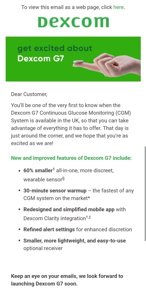 DrVoles's tweet image. Ooooh. Well things are moving quickly now. How exciting.
Good news from @dexcom #cgm #type1diabetes #openaps #wearenotwaiting #androidAPS