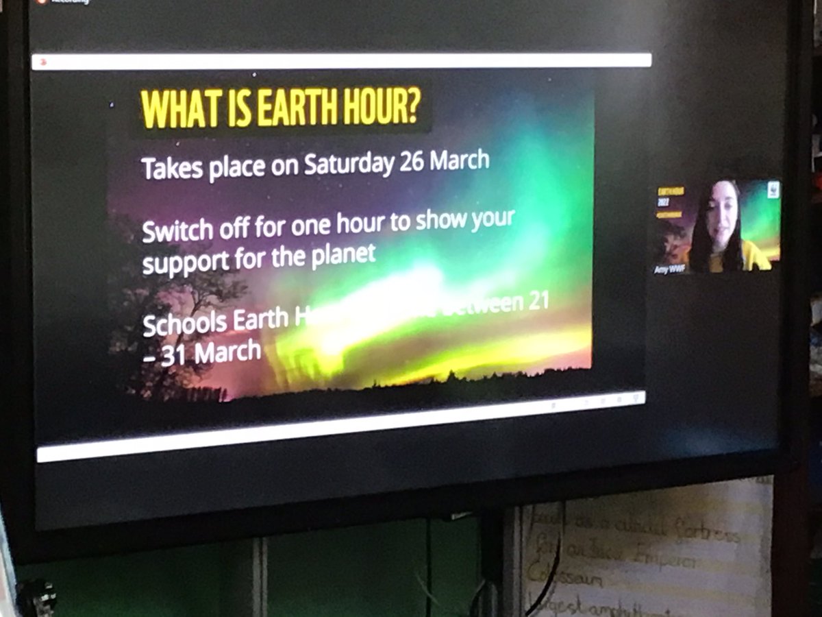 BriarHillSch's tweet photo. #Year3 #DahlClass and #HorowitzClass tuning into #WWF and learning all about #EarthHour2022 @EcoSchools #ecowarriors making our choices, showing support for the planet #EarthHourSchools https://t.co/QzELJxi9wS