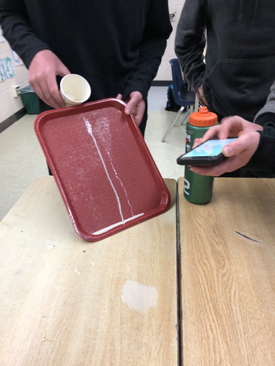 DamicoA8's tweet photo. @Westmount_ps Grade 8s testing the flow rate and learning the concept of Viscosity to begin our Fluids unit @AmyShamoon @Lori_Fowler24 https://t.co/22UHOL85de
