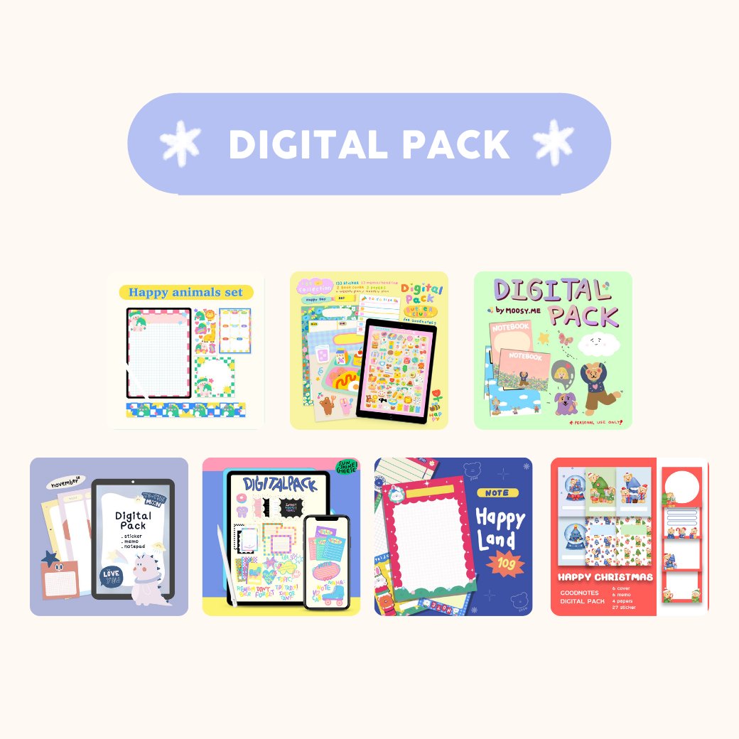 Fahfahs_world's tweet photo. ⭐️✨ DIGITAL PACK
@cutiepiebmine : happy animals set
@butterclub_th : happy day
@MOOSYDOTME : Happy pocket land
@a_november28 : happianet
@sunshinecheesee : Happy sunshine
@HP_happyvirus : Happy Land 
@nattapohncha : Happy X-Mas

⭐️✨ DIGITAL MEMO
@qkunhome  : Drive me happy https://t.co/pCaXGyAtfH