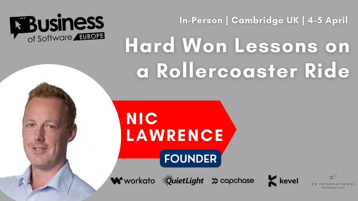 bosconference's tweet photo. Join us on 4-5 April, as @geneelabs' Nic Lawrence takes us on a rollercoaster ride  including why will discuss why some of the ideas he picked up at @bosconference were hard to implement in a hardware business! 
Find out how to join the conversation:  https://t.co/XUF33KTKS7 https://t.co/Nyg2x4gC5s