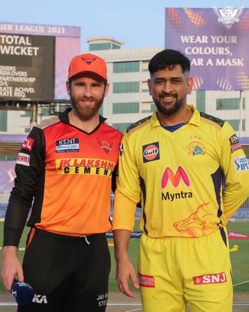 SunRisers's tweet photo. We will MS seeing the great man at the toss but looking forward to meeting him on the field 🤝🧡

#OrangeArmy #ఆరంజ్ఆర్మీ #ReadyToRise #TATAIPL https://t.co/gtxwpQugzL