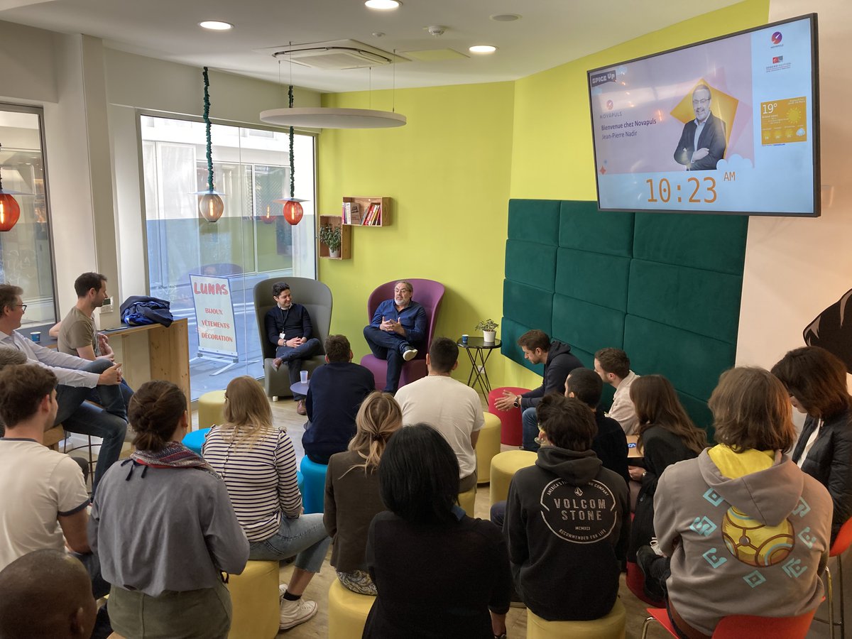 [Evènement 🔥🔥🔥] Récit d'un #entrepreneur passionné, déterminé, qui a su mobiliser ses connaissances tout au long de son parcours, douter, se remettre en cause "la qualité première d'un entrepreneur, dit-il, c'est l'empathie". Merci <a href="/jpnadir/">Jean-Pierre Nadir</a> pour ce moment ! On est 100% raccord