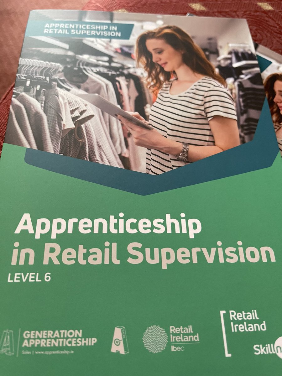 My continued commitment to Retail Excellent and recognizing valuable retailing skills. I am delighted to attend @retailskillnet @waterfordcc briefing in @DooleysHotel #Retail #apprenticeships #retailskills #teamtraining @ibec_irl
