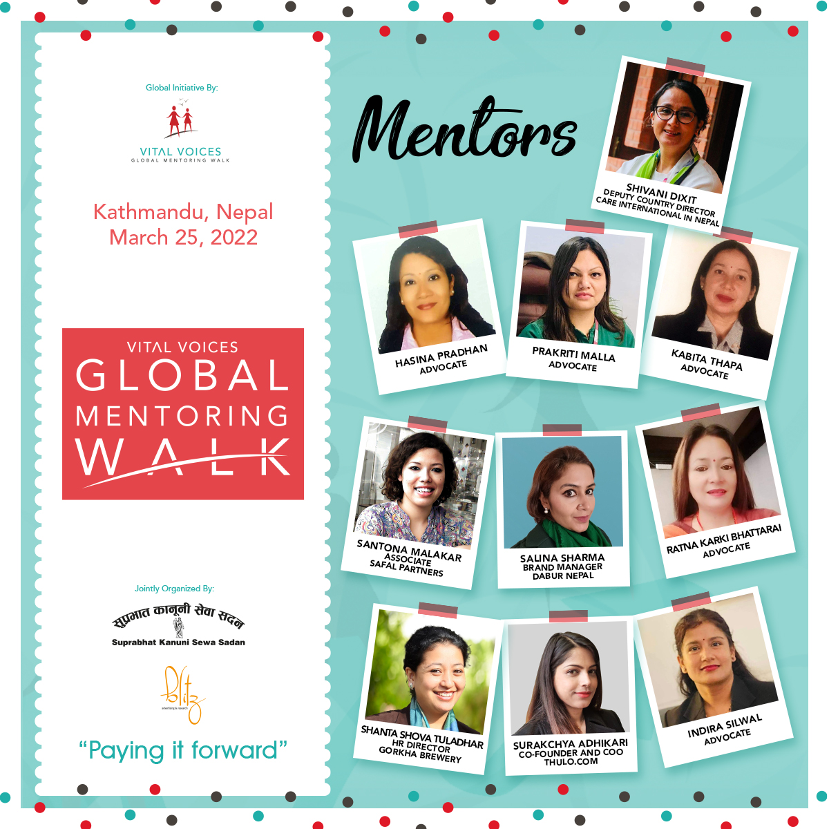 junamathema's tweet photo. Flagbearers of Vital Voices Global Partnership Mentoring Walk Vishnu Bashyal and I had organised mentoring walk in 2018 and 2019 now are super excited to be again back this year!😀#vitalvoices #globalmentoringwalk https://t.co/m070KnIL5x