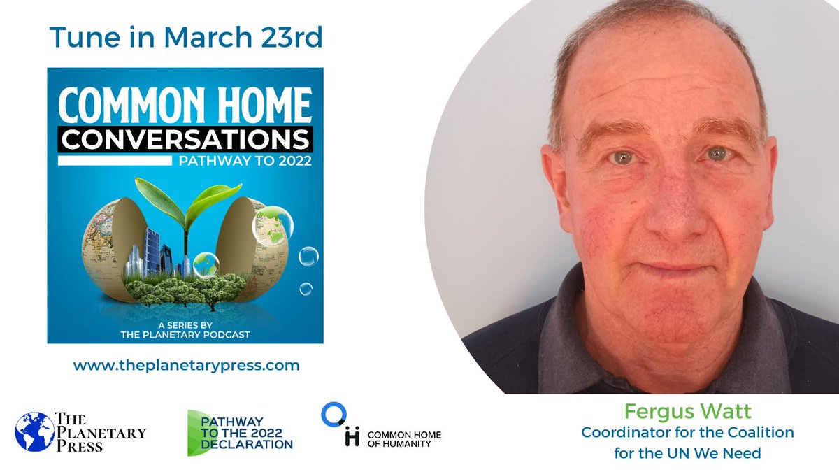 homehumanity's tweet photo. Common Home Conversations  Pathway of Hope: The Stockholm+50 Declaration

  with @WFMCwatt, Coordinator for the Coalition for the UN We Need @PlanetaryPress

https://t.co/fQNwHXUDiy

https://t.co/VivHCOWejW     

#chcseries  #Stockholm50 #StableClimate  #GameChanger https://t.co/2Uo9xdW4IE