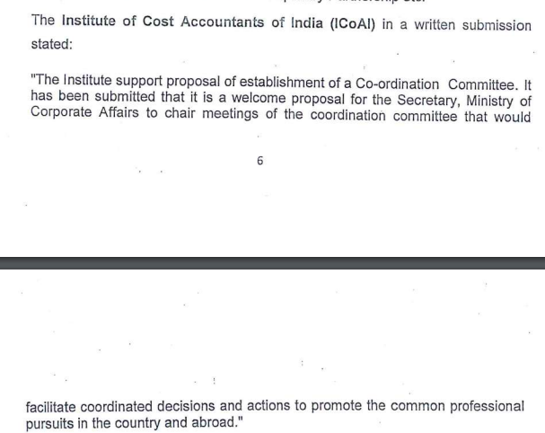 FCSJigarShah's tweet photo. Constitution of Coordination Committee views of #ICAI, #ICSI and #ICoAI vs what is said by #MCA.
We may not be aware but lot of things are happening the background and for sure the horizon and scope in future.
Standing Committee on Finance Report. https://t.co/H0Edvdxs71