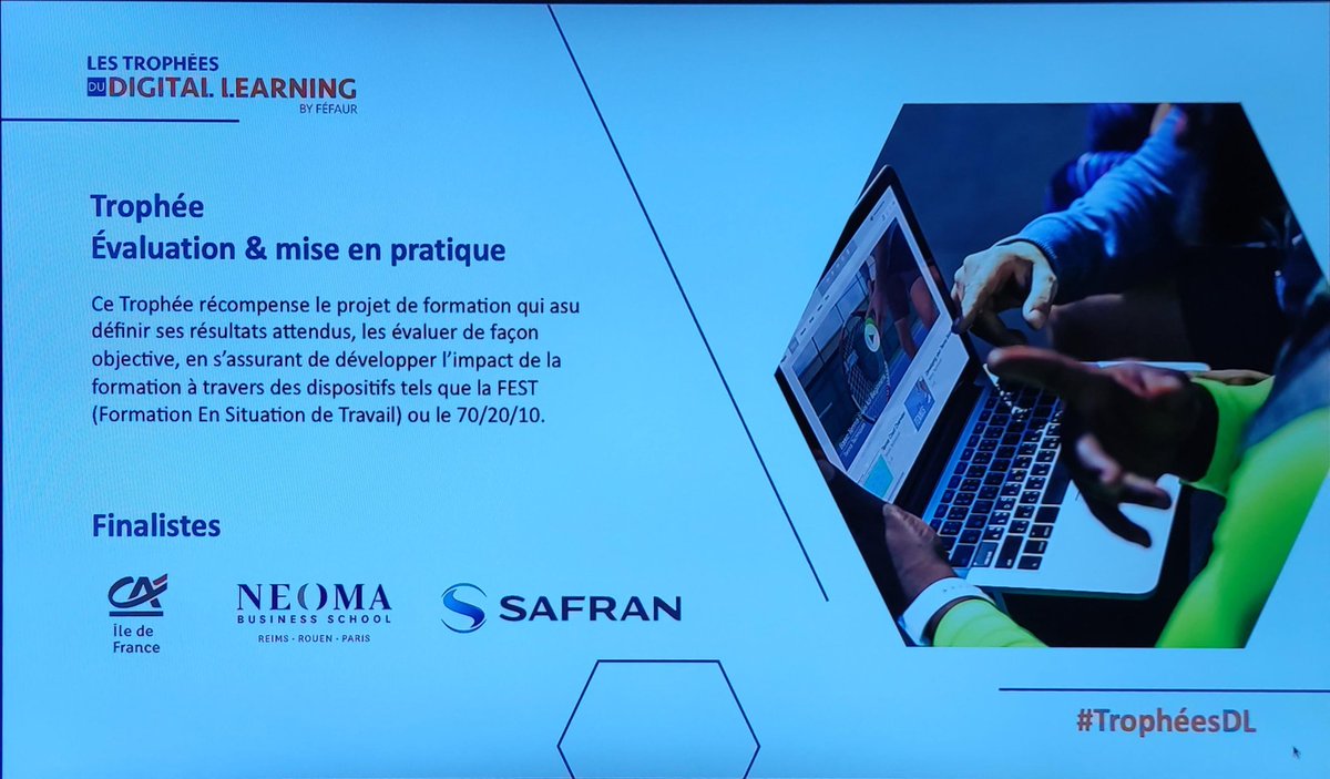 #trophéesDL Isokan partenaire du projet Hapster - Lauréat du trophée évaluation et mise en pratique #safran 👏👏