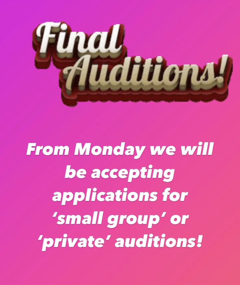 Call today to book for private auditions! Be part of our 10th year of Evo with the added bonus of an ‘optional’ level 4 qualification! 💚❤️💙🧡