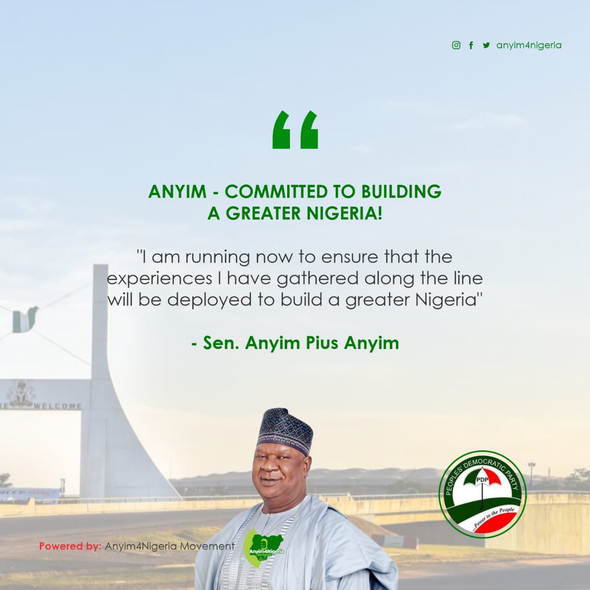 CITIZENBC7's tweet photo. #Anyim is coming to build a greater Nigeria https://t.co/mYPg8lyLkX