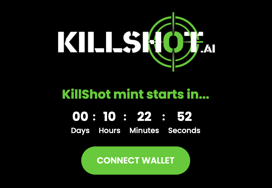 killshotai's tweet image. gm snipers &amp;amp; happy minting day.

tonight, the sniping begins.