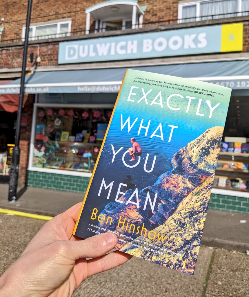 Congratulations to my dear friend @benhinshaw on the launch of his debut novel 'Exactly What You Mean'. It's an incredible book and already receiving rave reviews from the likes of @TheTimesBooks