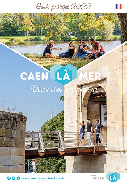 OT_Caenlamer's tweet photo. Notre Guide pratique 2022 indispensable pour préparer votre séjour à #Caen la mer est arrivé ! Vous y trouverez toutes les infos pratiques de nos lieux de visites et de loisirs. 
Dispo en téléchargement ou dans nos bureaux d'informations touristiques.
👉 https://t.co/ZED3Ul924G https://t.co/Uqc9rCOqGY