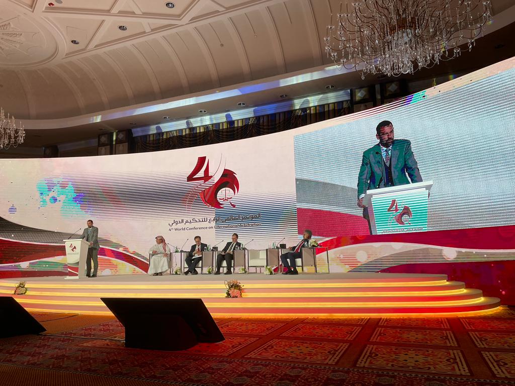 Dr. Zachary Calo, HBKU College of Law, speaking at QICCA The Qatar International Center for Conciliation and Arbitration مركز قطر الدولي للتوفيق والتحكيم 
👏