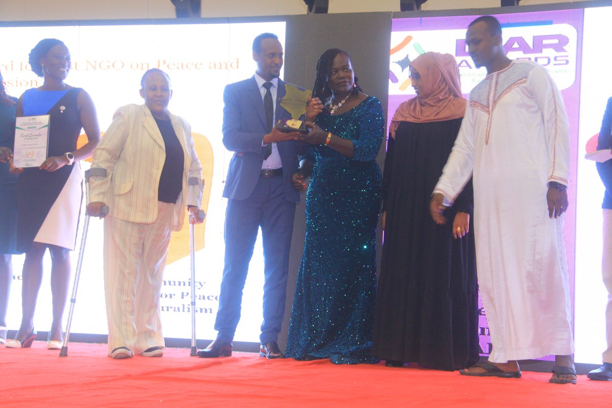 DIAR_Awards's tweet photo. Diversity and Inclusion Award for Best NGO on Peace and Cohesion category finalists were: @PluralismAfrica, Children's Peace Initiative, AYUDH Kenya, and Young Africans for Peace And Development (@YAPAD_NGO), who received the winner's award.
#DIARWinners https://t.co/KeJUb3kldl