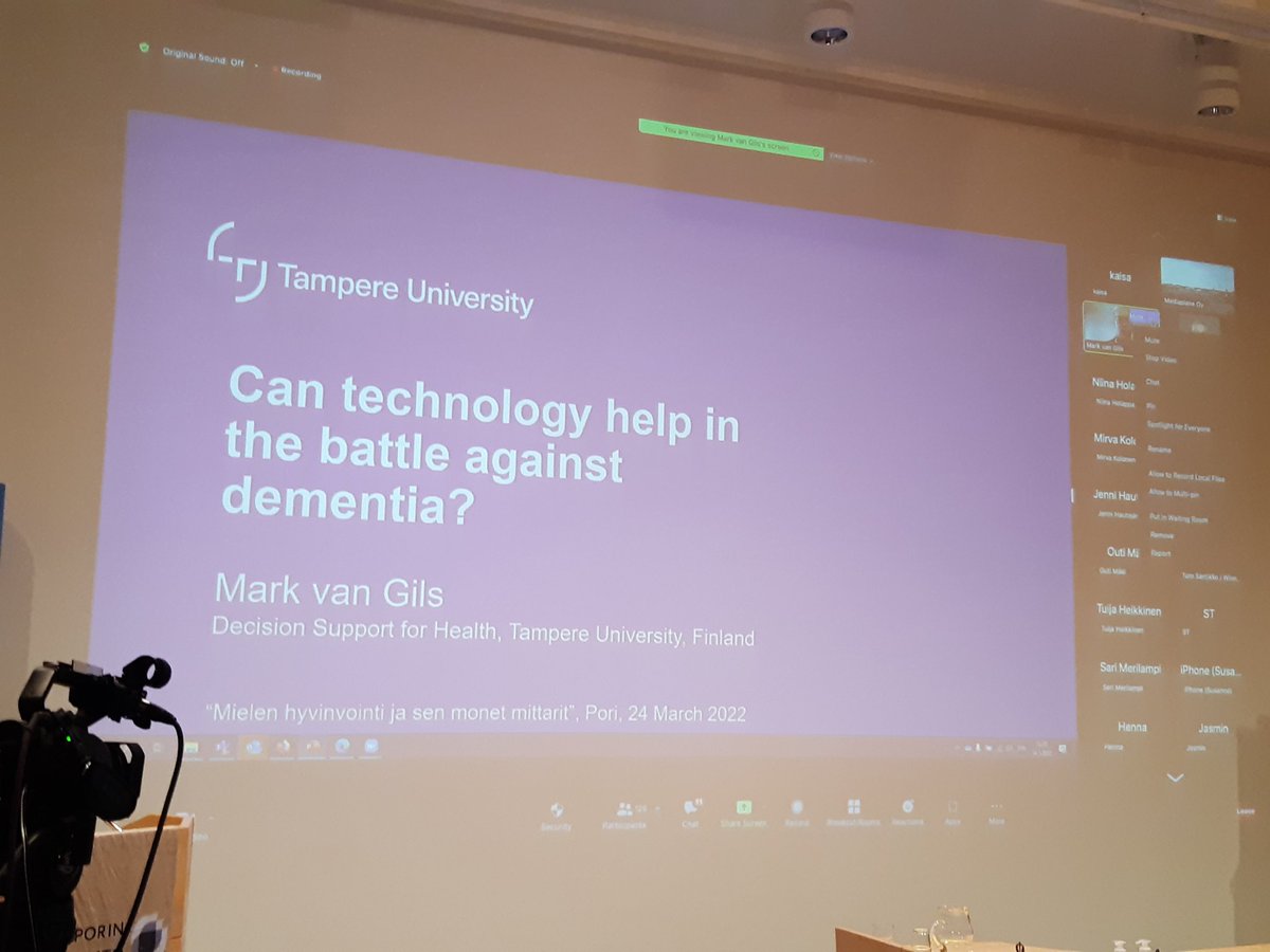 Mark van Gils kertoo miten teknologia voi auttaa taistelussa dementiaa vastaan. #SatakuntaDigiHealth