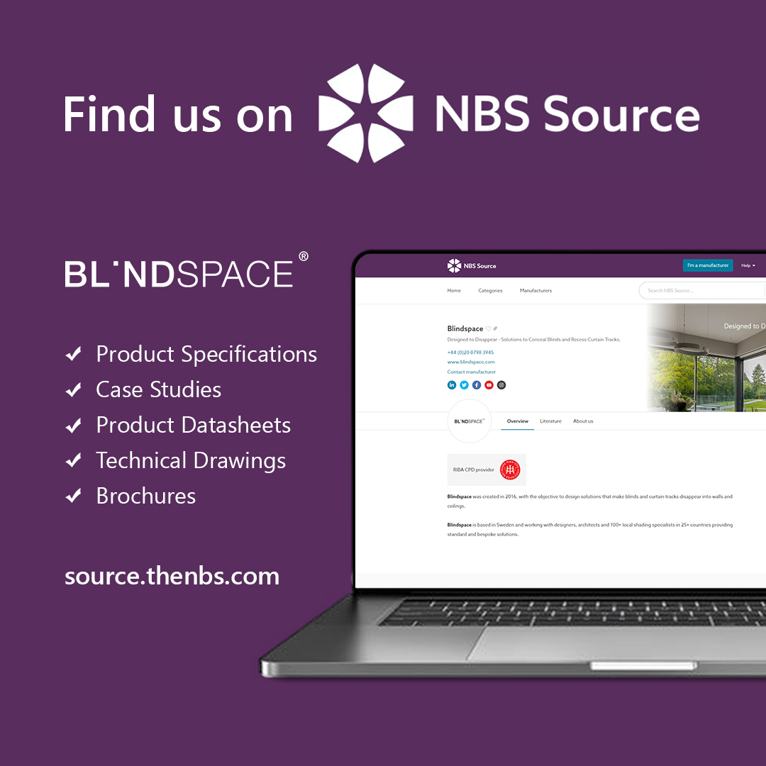 Our products, case studies, brochure and example technical drawings are available on @theNBS  Source for easy specification. Check it out!

source.thenbs.com/manufacturer/b…

#NBS #NBSsource #newbuild #blinds #blindspace #architect #decor #interiordesign #architecture #architecturaldetails