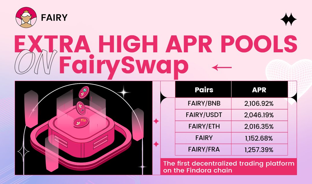 Want to Maximize Your Passive Income with <a href="/fairy_swap/">😈 FairySwap - V2 is HERE!</a> ?

Keep staking and Do not miss high APR🚀🚀🚀

🚜 Farm Now 👇
fairyswap.finance/farms