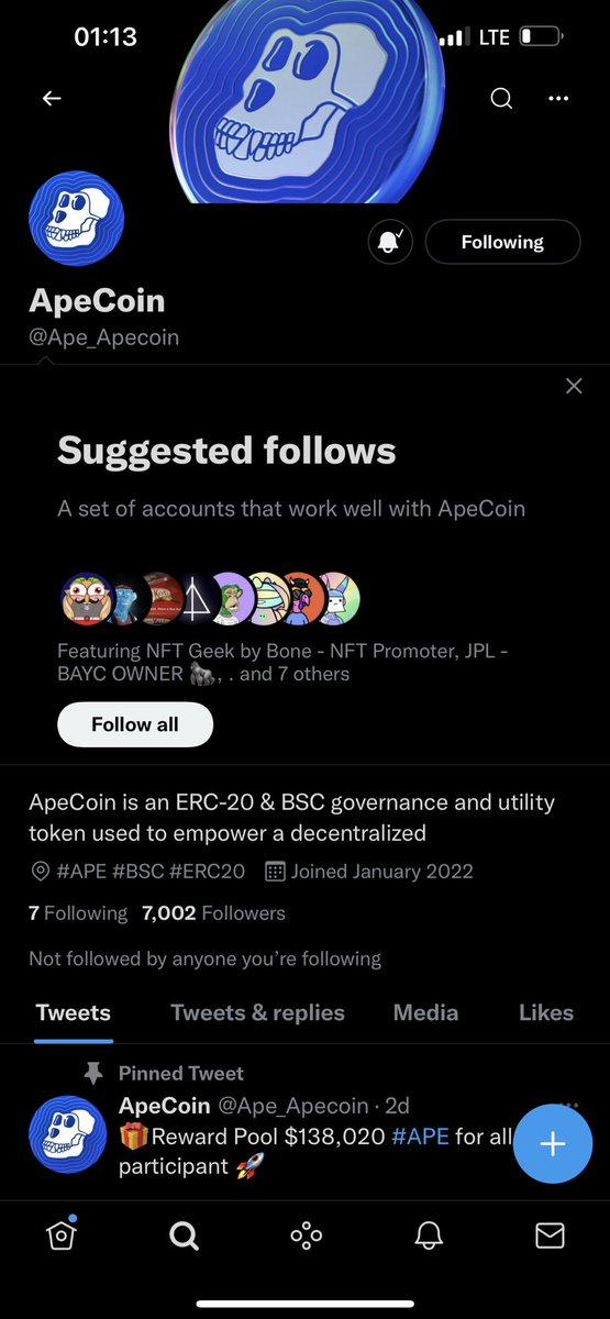 BigDaddyPewPew's tweet photo. @Ape_Apecoin Done https://t.co/O8k1yc0O0m