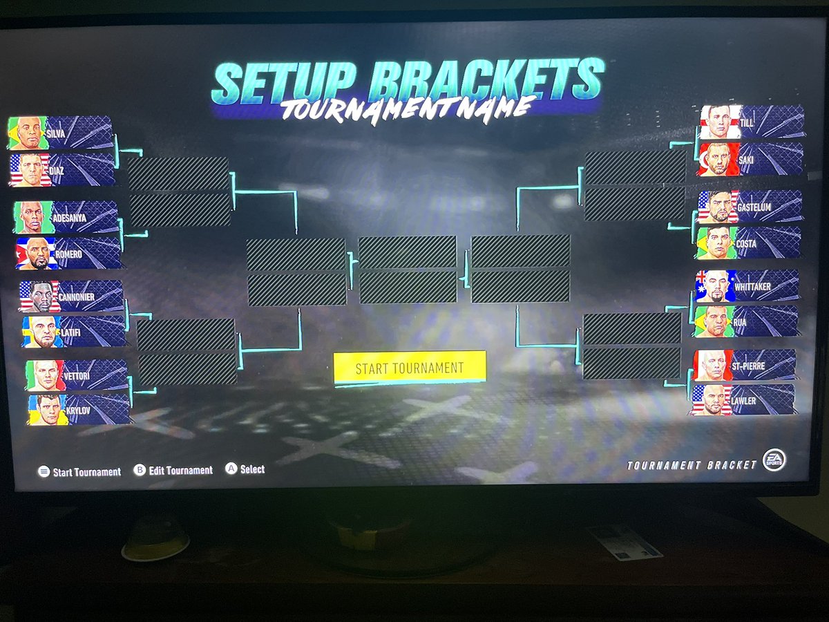 PointBlankBet's tweet photo. 16 Contestants have entered yet @ $2 a fighter. Who is taking home the prize!! #Giveaway #GamblingTwitter #UFC4 https://t.co/dEZeKByYqt