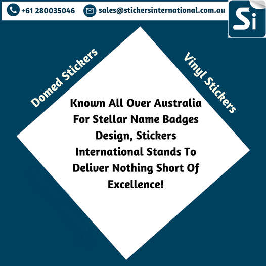 Domedstickers's tweet image. Stickers International has a wide range of personalised domed stickers, domed labels, vinyl stickers, vinyl labels in Australia. bit.ly/39OLkyA
#DomedStickers #DomedLabels #VinylStickers #VinylLabels #ThemedStickers #ThemedLabels