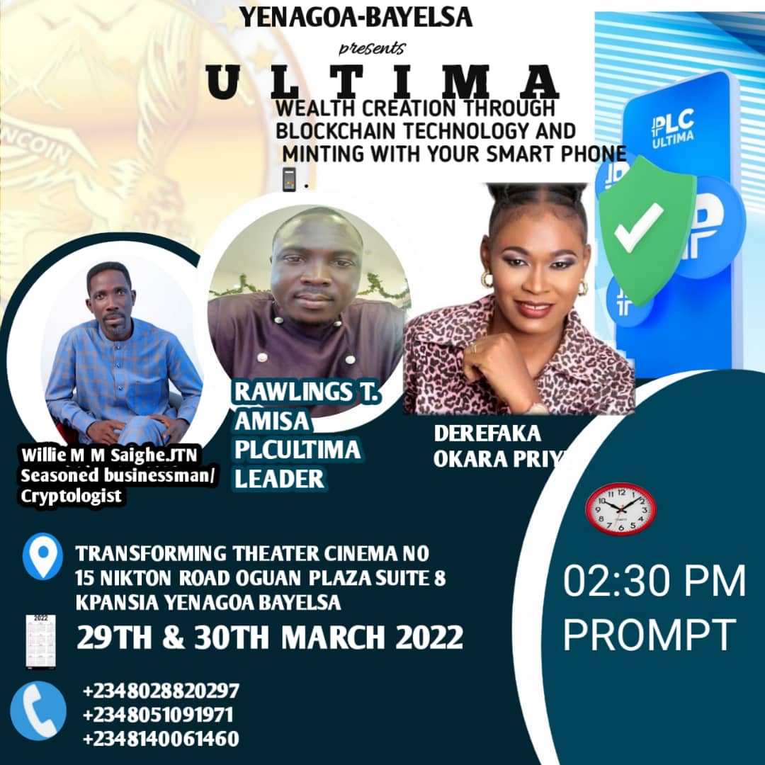 AmisaRawlings's tweet photo. Be part of this wonderful life changing seminar #bayelsa #yenagoa #plcultima #lifestyle #ijaw #viral #serakidickson #douyediri #MoneyTalks https://t.co/kGJsdwllfs