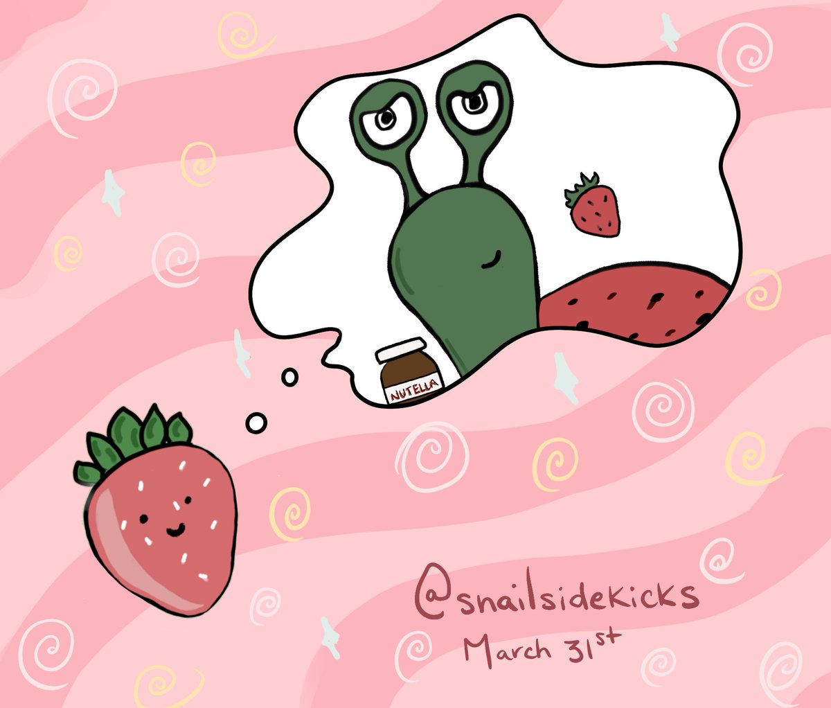 Strawberry snail?  
🍓 🐌 

#NFTs #NFT  #NFTCommunity #NFTart