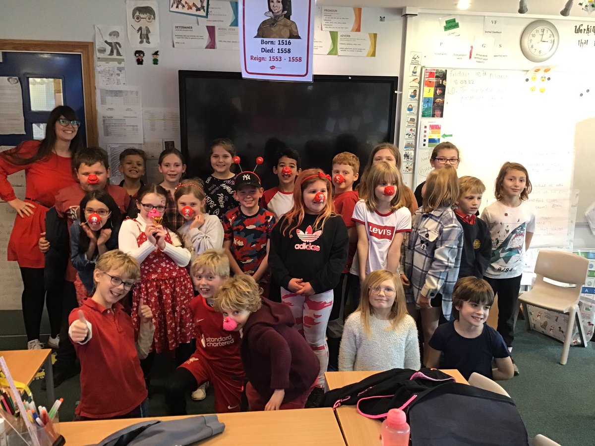 LuddenhamSchool's tweet photo. For Red Nose Day 🔴 https://t.co/1e8CcVMHu5