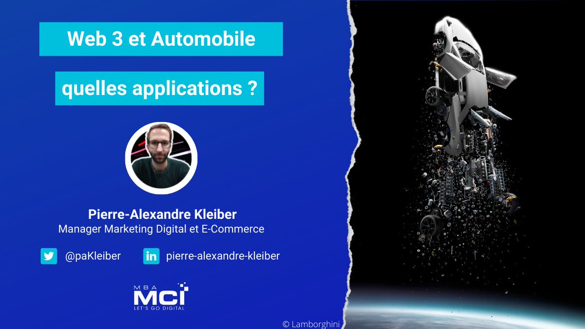 Quelles sont les applications du #Web3 dans l’#Automobile ?
#blockchain #NFT #Cryptomonnaies #Metavers : je vous propose un tour d’horizon de ce que le Web3 peut faire pour l’automobile – et de ce que les acteurs du secteur vont bien pouvoir y faire !
👉bit.ly/3CWV1bm