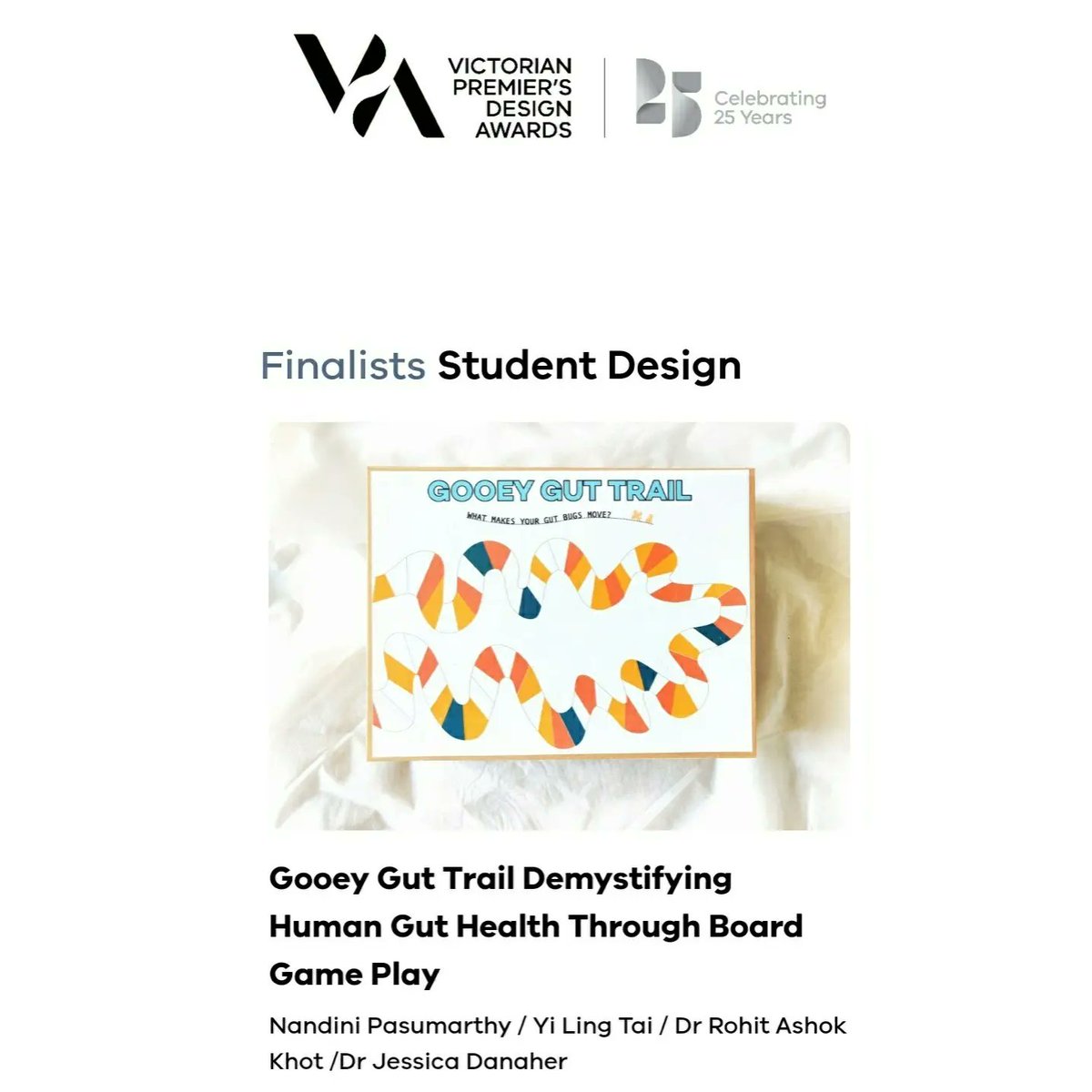 nanpasumarthy's tweet photo. I'm excited to be nominated for the Victorian Premier's Design Awards under the student category, alongside a host of creative folk from diverse disciplines. Looking forward to the award ceremony today. I wish all the nominees the best! 🙂🙌🤘 https://t.co/EWZn9r3mvo