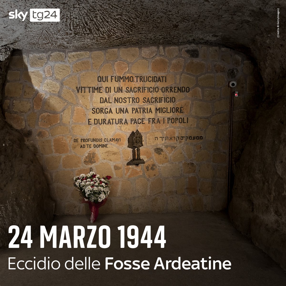 SkyTG24's tweet photo. 78 anni fa ci fu l'eccidio delle #FosseArdeatine: 335 italiani vennero uccisi dalle truppe della Germania nazista https://t.co/l0R3wC73xL