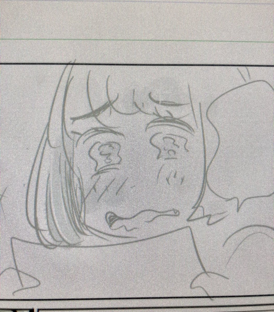 ラフではまだ可愛かったのに、本番でブサイクにされる主人公。

#古オタクの恋わずらい 