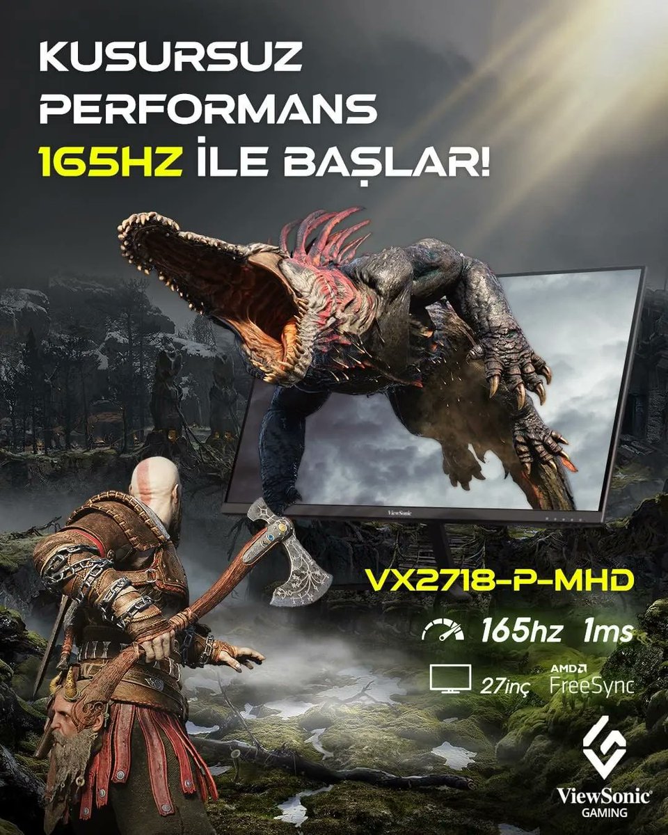 Birisi kusursuz performanstan mı bahsetti?🤔

165Hz yenileme hızına sahip VX2718-P-MHD ile elde edilen akıcı ve etkileyici görüntüler sayesinde kusursuz performansla oyunlar kazanan hep siz olun
.
.
#viewsonicgaming #gamingmonitör #oyuncumonitörü #vx2718