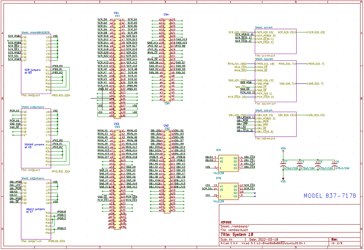 topapate's tweet photo. It's vital to push the public understanding of #retro systems in each new FPGA core. Porting what is already achieved in emulation is not enough. In the image, the SEGA #System18 schematics we are extracting from the original PCB. https://t.co/uoj7lXx4vf