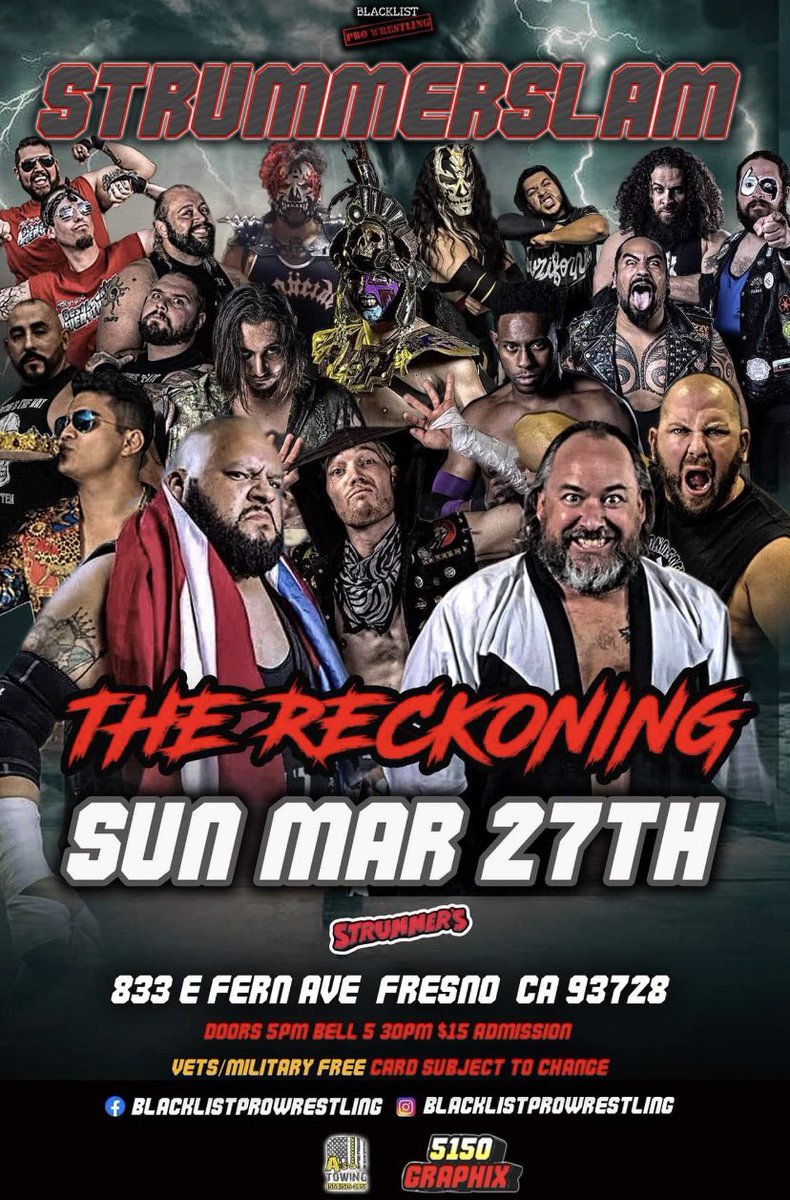 This Sunday at @StrummersFresno the @BlacklistPro Heavyweight Champion is coming to do what he does best… #RobTheHouse #BeastFromTheBodega🇵🇷 #GorillaReyGordo🦍 #KingFatBoy 🖕🏽🤬🇵🇷