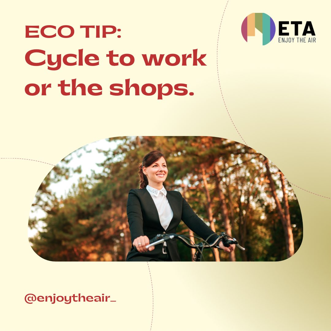 There are many benefits of cycling to work; one of which is helping to protect the environment because it’s a pollution free mode of transport. #ecotips #ecofriendly #cycling #environment #transport #work #protecttheplanet
